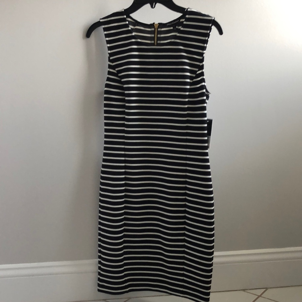 Juicy Couture Black and White striped dress